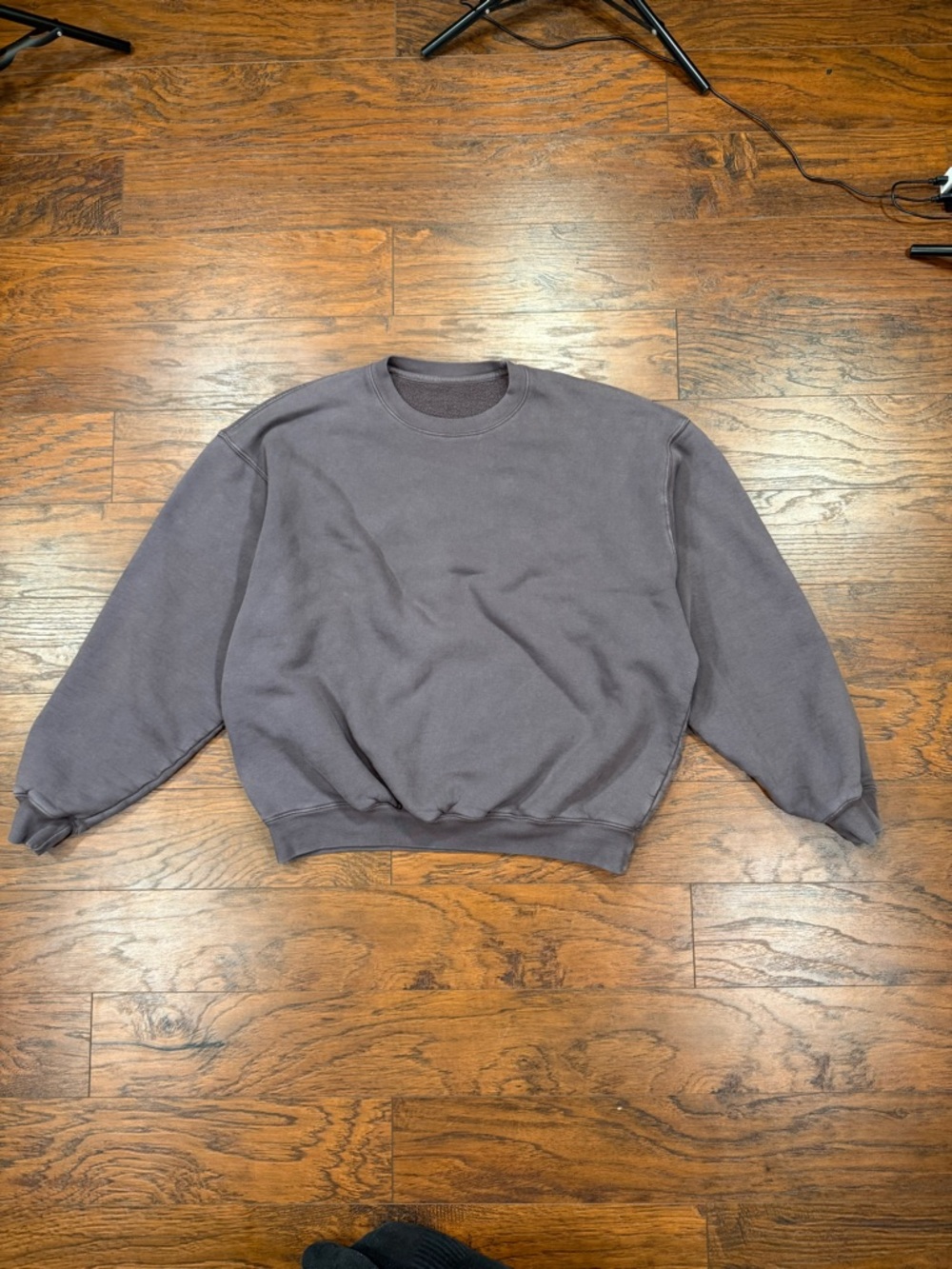 Yeezy Men's Crewneck Sweatshirt in Purple Gray